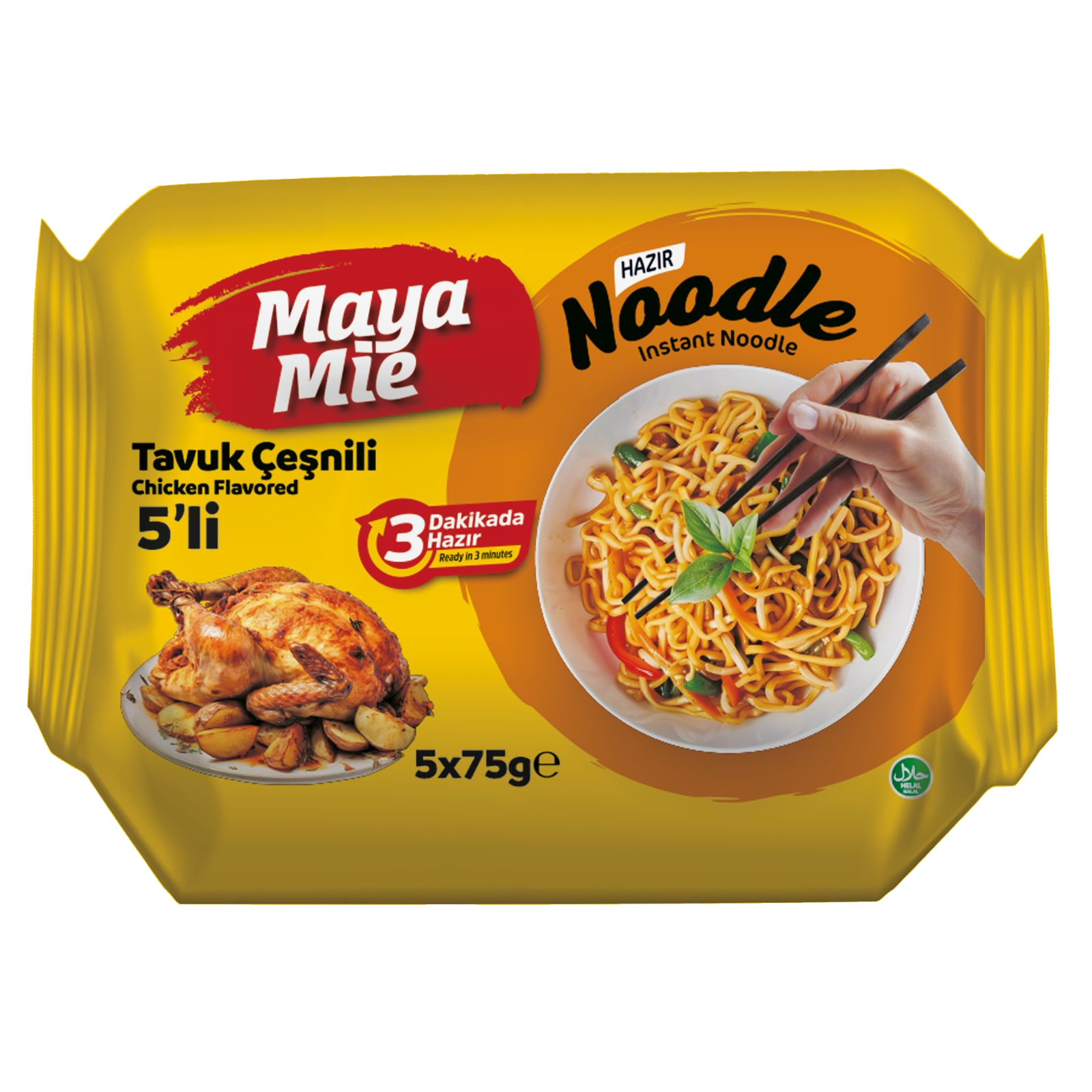 Tavuk Çeşnili 5'li Noodle
